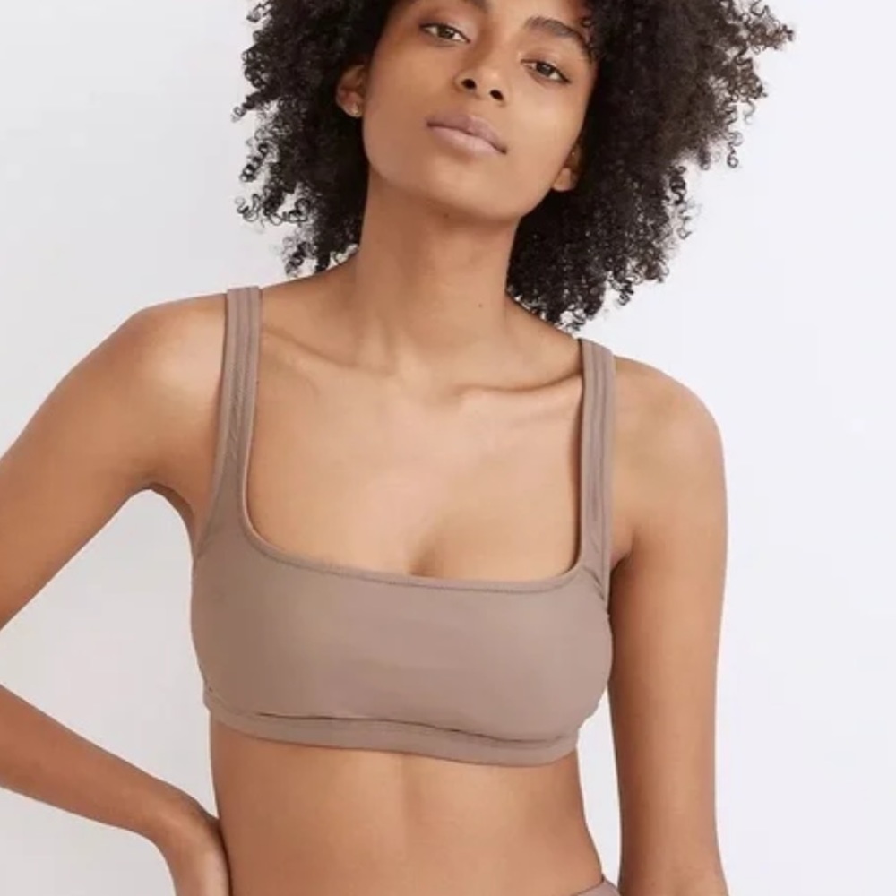 Madewell second wave balconette bikini top, size M, new